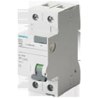 SIEMENS - Interruptor diferencial 2P, Tipo AC, entrada: 16A, 30mA, Un AC: 24-125V