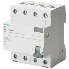 SIEMENS - Interruptor diferencial 5SV clase-AC 4 polos 63A 100mA 70mm