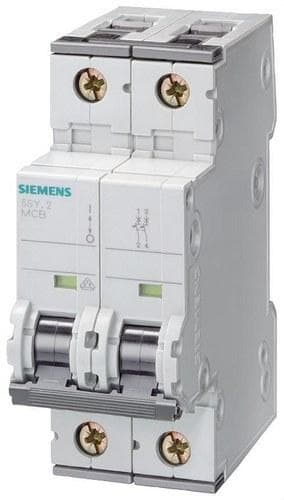 SIEMENS - Interruptor automático 70 accesoriable 10kA curva-D 2 polos 63A