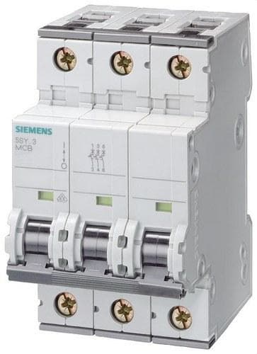 SIEMENS - Interruptor automático 70 accesoriable 10kA curva-B 3 polos 13A