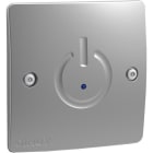 DINUY - Pulsador táctil temporizado a 3 hilos color plata