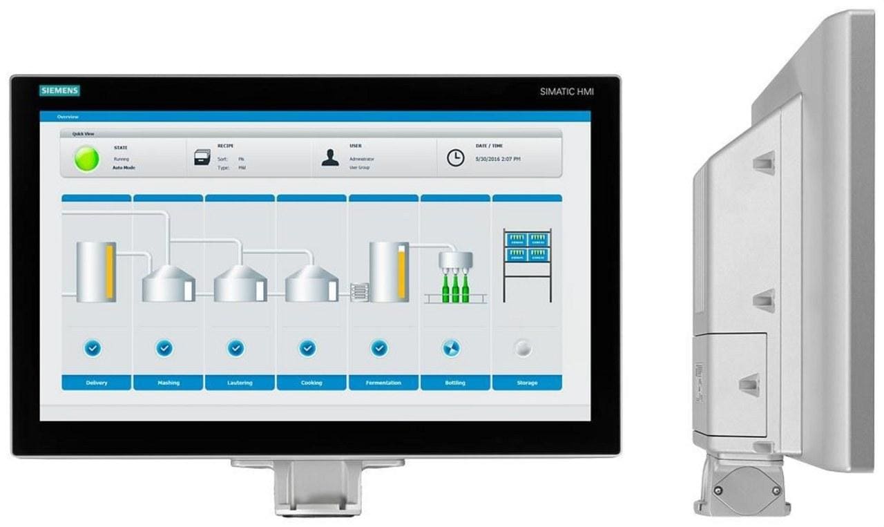 SIEMENS - Panel SIMATIC HMI TP1200 Comfort PRO, pie, Comfort Panel, operación táctil, Display 12''