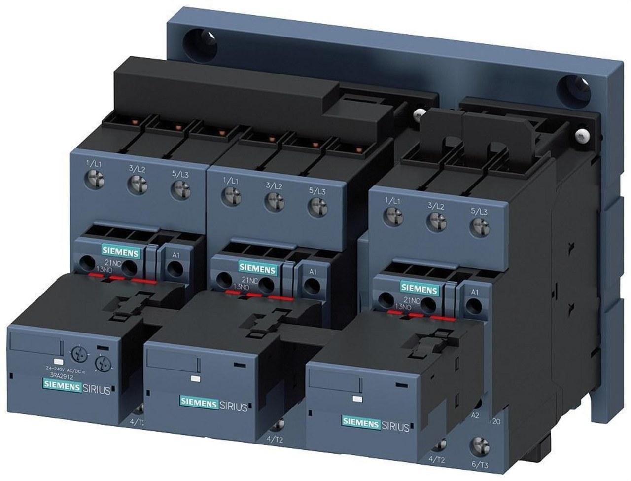 SIEMENS - Contactor estrella triángulo S2 115A AC3 55Kw/400V 230V