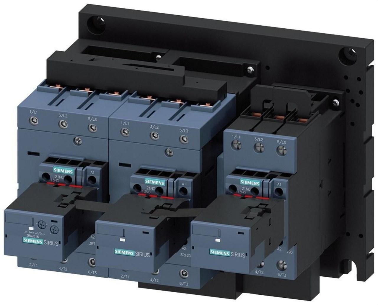 SIEMENS - STAR-DELTA CONT. ASSY. AC3:90KW/400V 230 V AC 50/60 HZ SIZE S3, SCREW TERMINALS ELEC. AND MECH. INTE