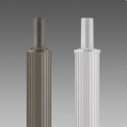 DISANO - Columna 1508 rayada con base H=5000mm grafito