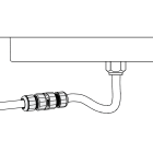 DISANO - Conector 2 polos para proyector 339 negro