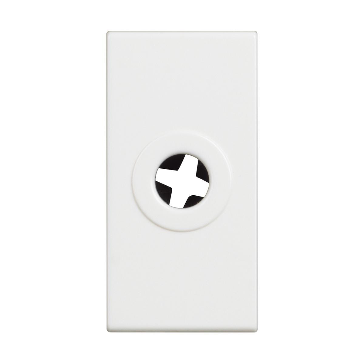 BTICINO - Salida de cables Classia Ø 9mm - Blanco - 1 módulo