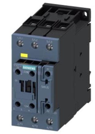 SIEMENS - CONTACTOR AC-3, 40 A/400 V/60 °C, S2, 3 POLOS, 21-