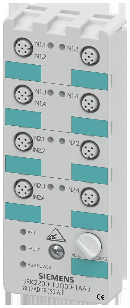 SIEMENS - Módulo compacto K60 esclavo A/B digital 8E IP67 2A