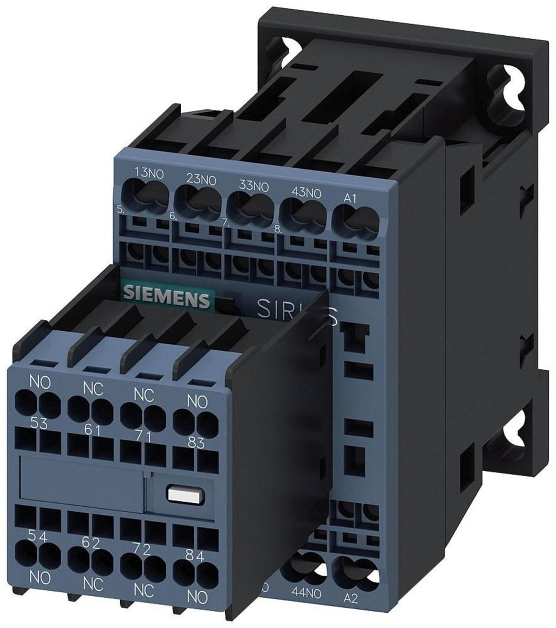 SIEMENS - Contactor auxiliar 6NA+2NC CA 110V S00 resorte
