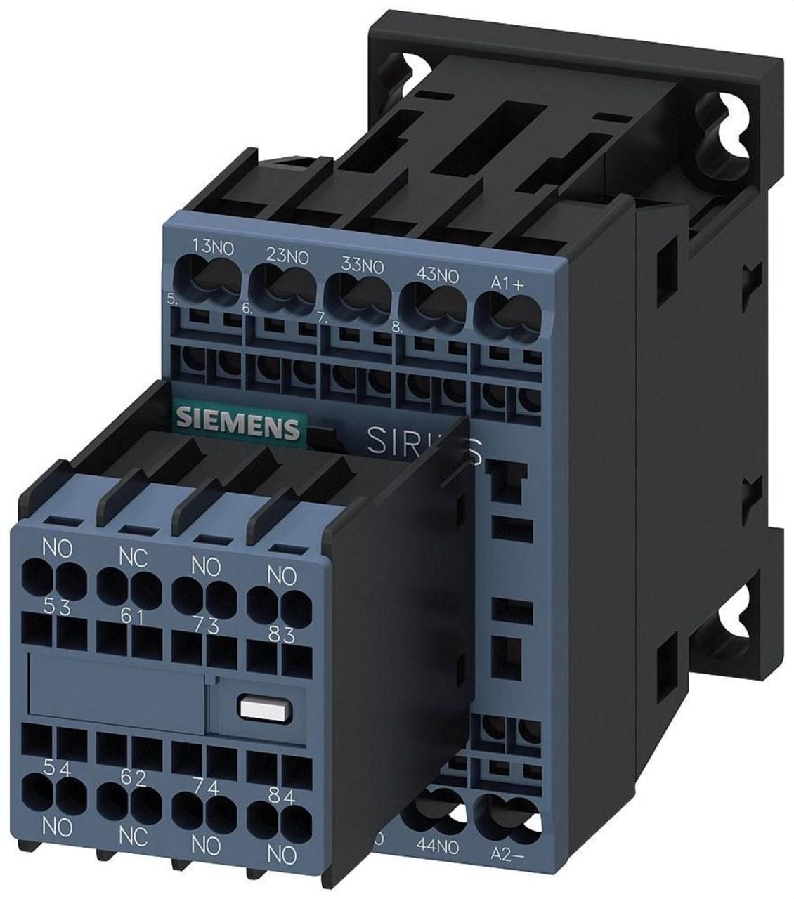 SIEMENS - Contactor auxiliar 7NA+1NC CC 24V S00 resorte