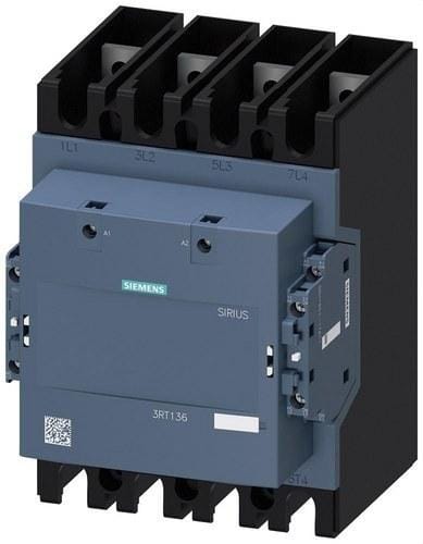 SIEMENS - CONTACTOR DE POTENCIA AC-1 350 A TU=40 °C, 4 POLOS, UE 1000 V 100 - 250 V DC, 0,8...1,1 UC 100 - 250