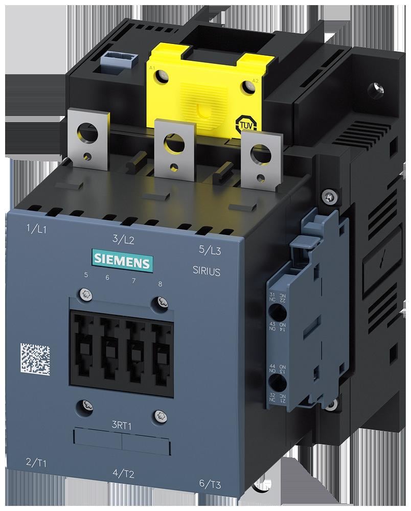 SIEMENS - Contactor AC3, 75kW/400V, bobina AC 50/60Hz, DC 200...277V, entrada PLC F 24V DC, 3 polos, tamaño S6, 2NA+2NC