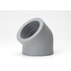 NIRON - Codo 45° NIRON PREMIUM diámetro 75mm PPR matriz tipo A soldar socket gris RA7050