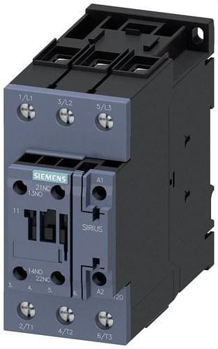 SIEMENS - Contactor 40A 400V 18,5Kw 1NA+1NC borne tornillo