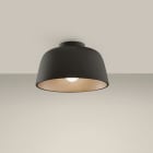 LEDS-C4 - Plafón MISO 285mm E27 40W negro oro