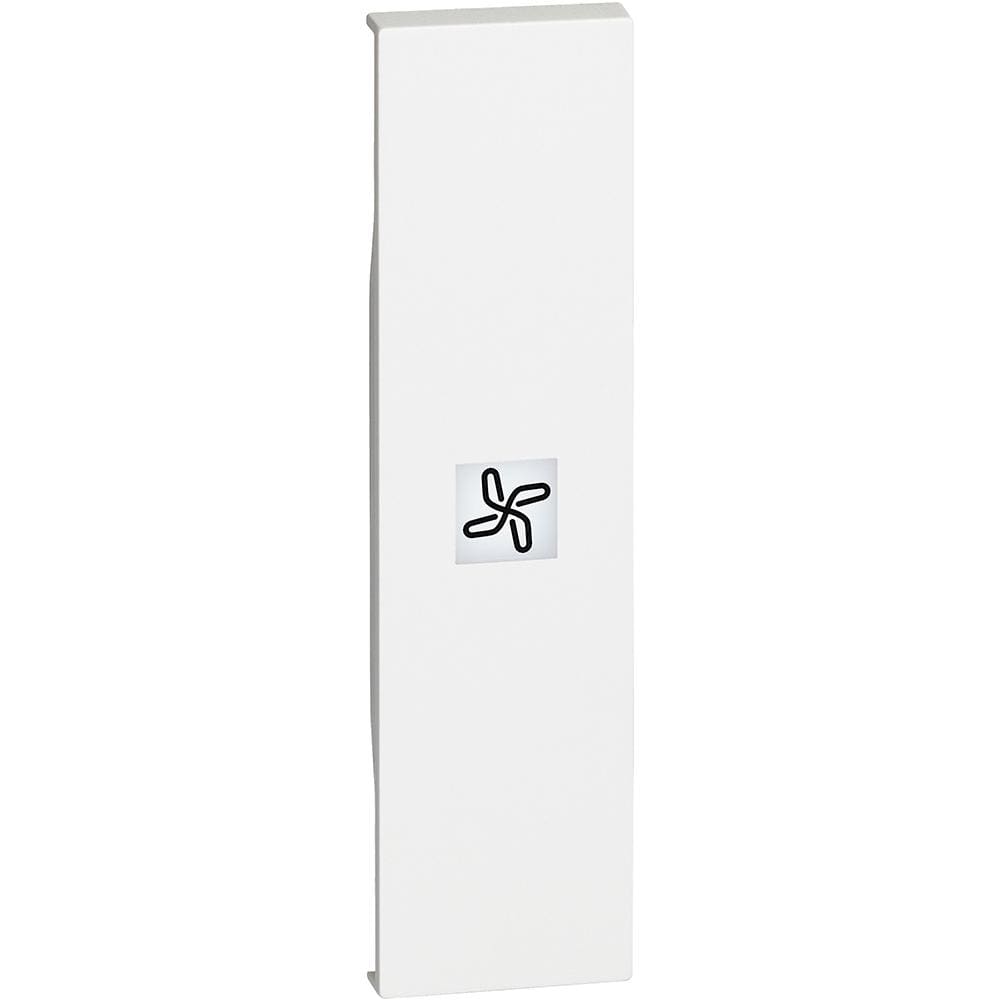 BTICINO - Tecla Living Now - símbolo ventilación - Blanco - 1 módulo