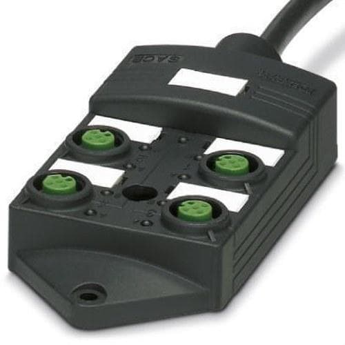 PHOENIX CONTACT - Caja SACB-4/4-L-10,0PUR SCO P de sensores/ actuadores