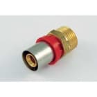 TIEMME - Racor recto M 1650CT compact diámetro 25x3/4" ISO228 para tubo multicapa