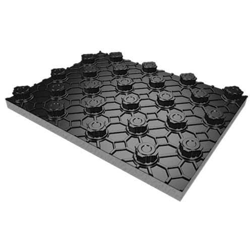 TIEMME - Panel aislante 4502PANGRF, espesor 10mm, resistencia térmica 0,48 con relieve laminado, folio de EPS con grafito negro