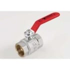 TIEMME - Válvula de esfera 2330 SCIROCCO H-H 2" ISO228 con palanca plana de plástico rojo para agua
