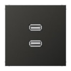 JUNG - PLACA 2XUSB AL LAC.P/LS