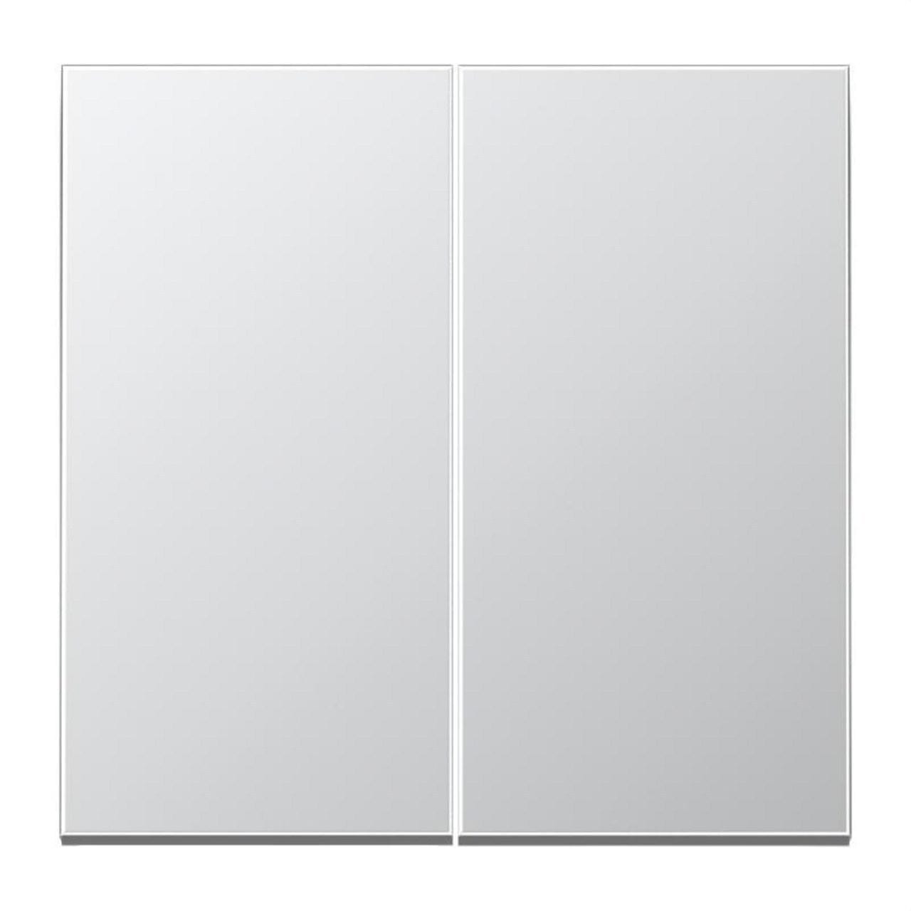 JUNG - TECLA PULSADOR DOBLE LS ALUMINIO
