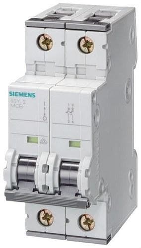 SIEMENS - Interruptor automático accesoriable 15kA curva-D 1 polo+neutro 32A