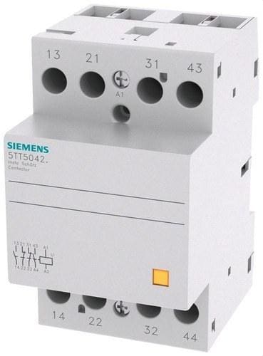 SIEMENS - Contactor de instalación 2 NC+2 NC 230V AC 400V 40A con mando 230V AC 220V DC