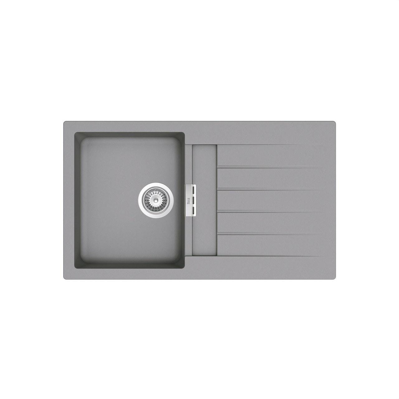 ROCA - Fregadero QUARZExOSLO-85 860x500 gris