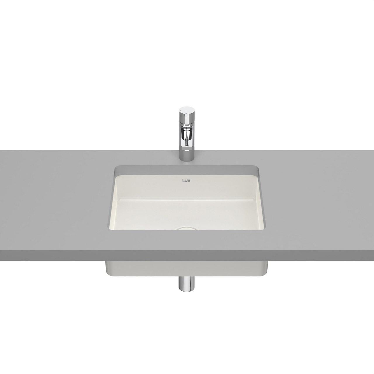 ROCA - Lavabo bajo encimera INSPIRA 495x390 con juego de fijación beige