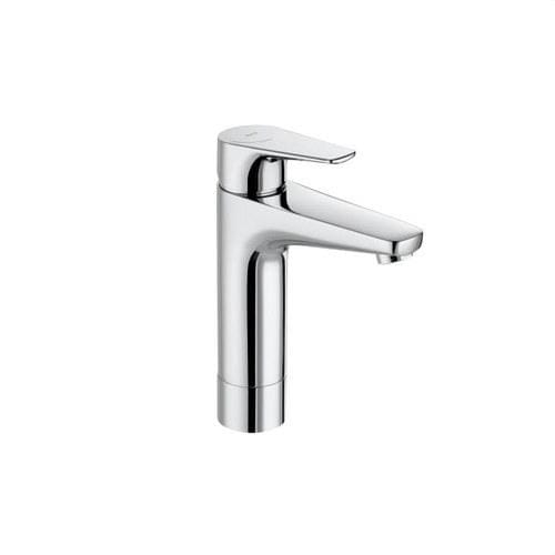 ROCA - Mezclador caño mezzo PLUS para lavabo con aireador cromo