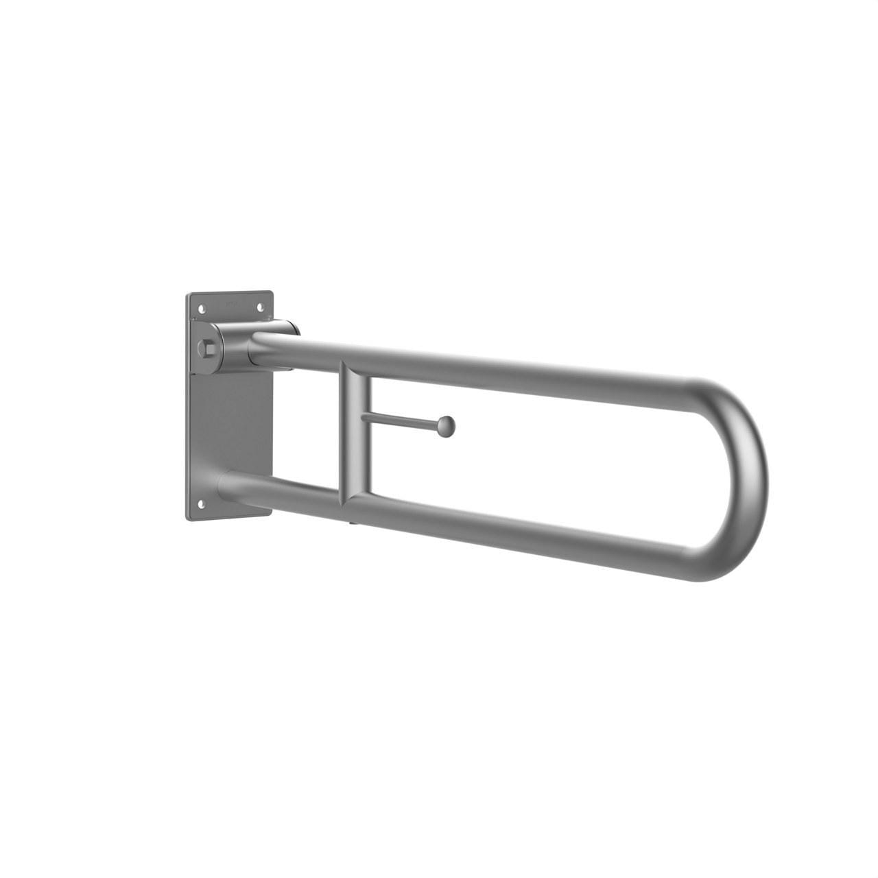 ROCA - Asa abatible ACCESS confort 800 con portarrollo acero inoxidable satinado