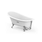 ROCA - Bañera hierro fundido Carmen 1600x800 blanca exterior blanco