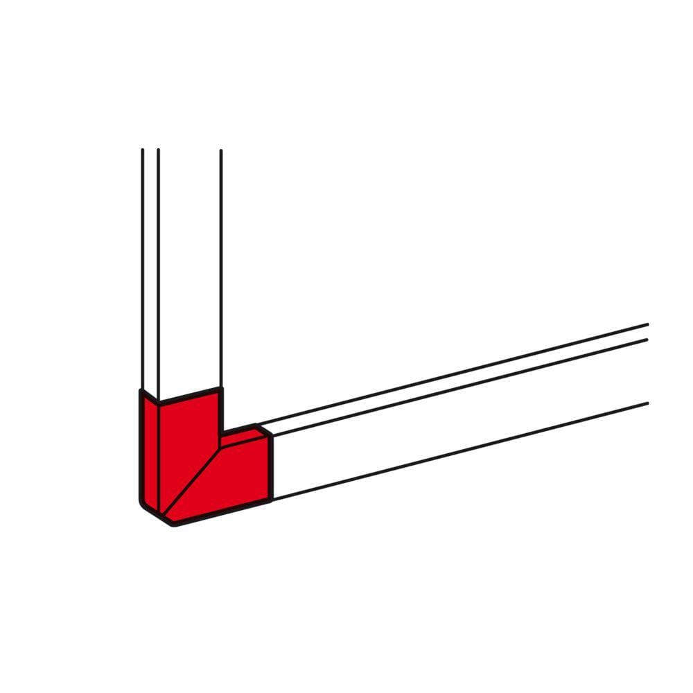 LEGRAND - Ángulo plano - para canal DLP Aluminio de 50x150 con 2 tapa 65