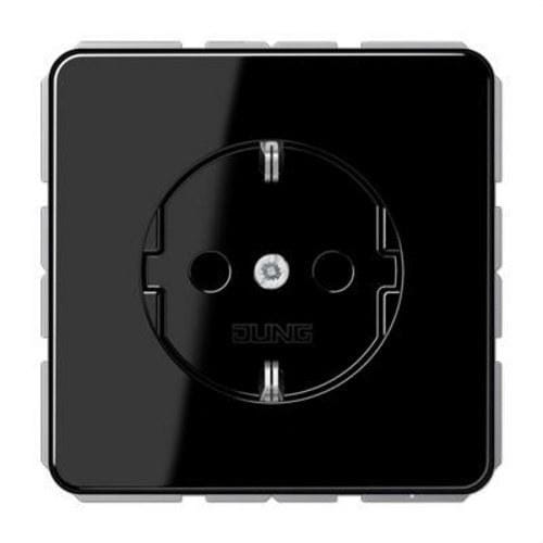 JUNG - ENCHUFE SCHUKO PROT.CONTACTO CD NEGRO