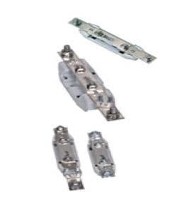 PINAZO - Base de neutro tamaño NH-00 80-100A esquema 9, tornillo M8 para terminal + brida 50mm²