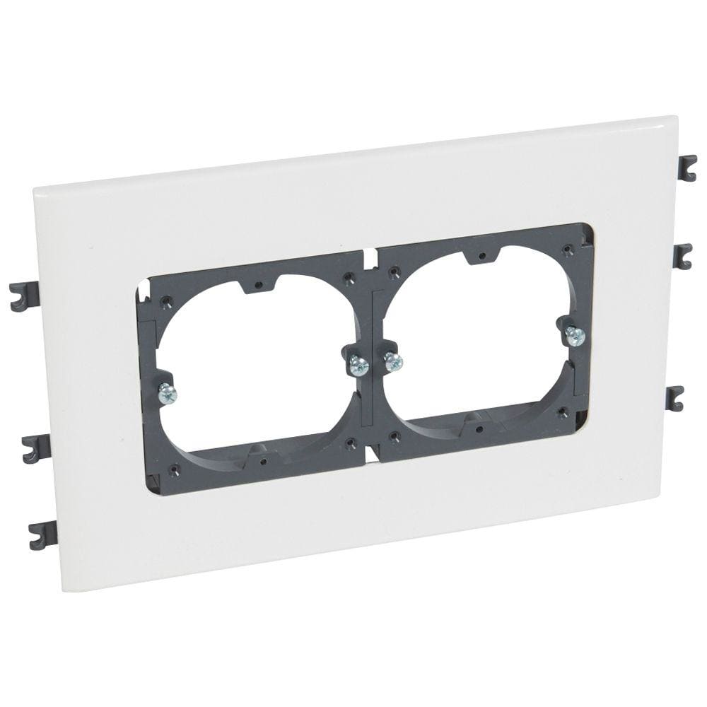 LEGRAND - Soporte universal para tapa de 130mm sólo en posición horizontal. 2 bandas