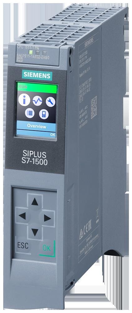 SIEMENS - Módulo central con memoria de trabajo de 150 kB SIPLUS S7-1500 CPU 1511-1 PN -40+60°C con revestimiento