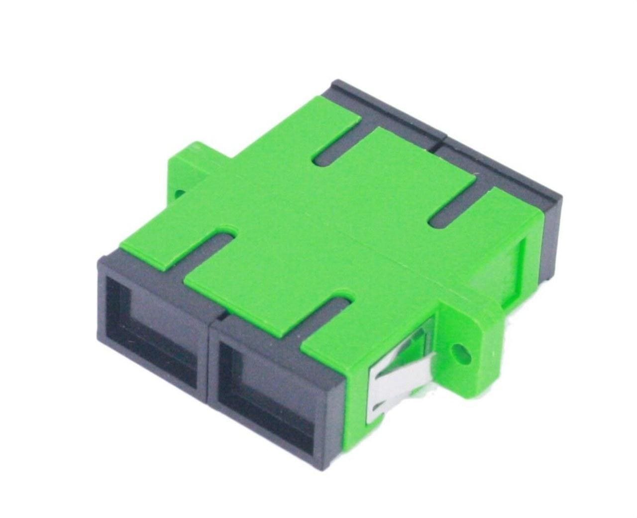 EK - Adaptador A SCAPC D SC/APC duplex con aletas fijación