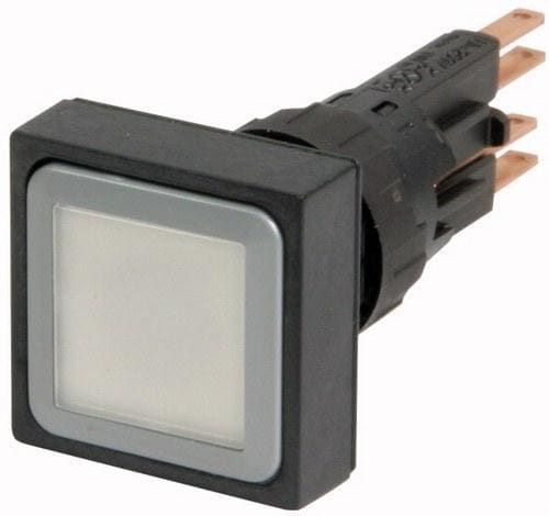EATON - Pulsador luminoso rasante Q25LT-WS/WB con retorno 24V blanco