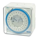 ORBIS - Interruptor horario analógico MINI T-QRD 12V CC montaje tras cuadro esfera 24 h 16(4)A reserva >100 horas