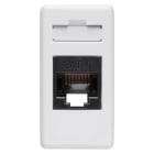 GEWISS - Base RJ45 1 módulo 4 pares categoría 6 UTP conexión toolless blanco