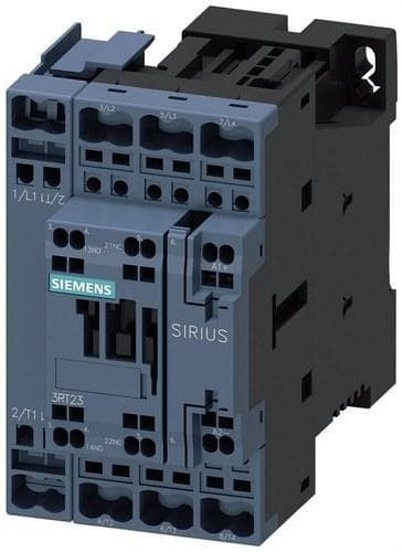 SIEMENS - Contactor AC1 26Kw 40A 1NA+1NC 24V S0 resorte