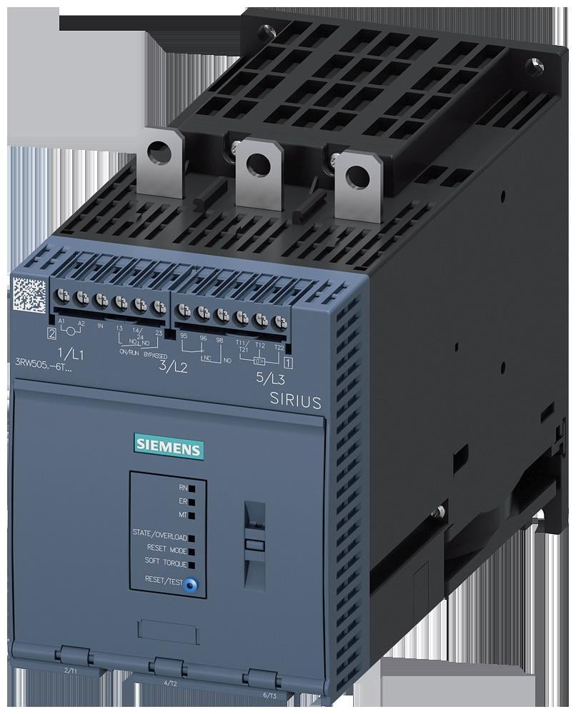 SIEMENS - Arrancador suave SIRIUS 200/480V 143A 110/250V AC borne de tornillo salida de termistor