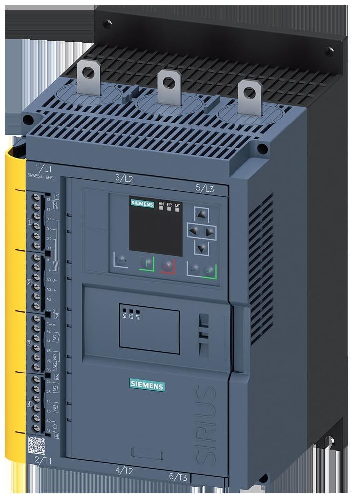 SIEMENS - Arrancador suave SIRIUS 200/480V 113A 24V AC/DC borne de tornillo de seguridad