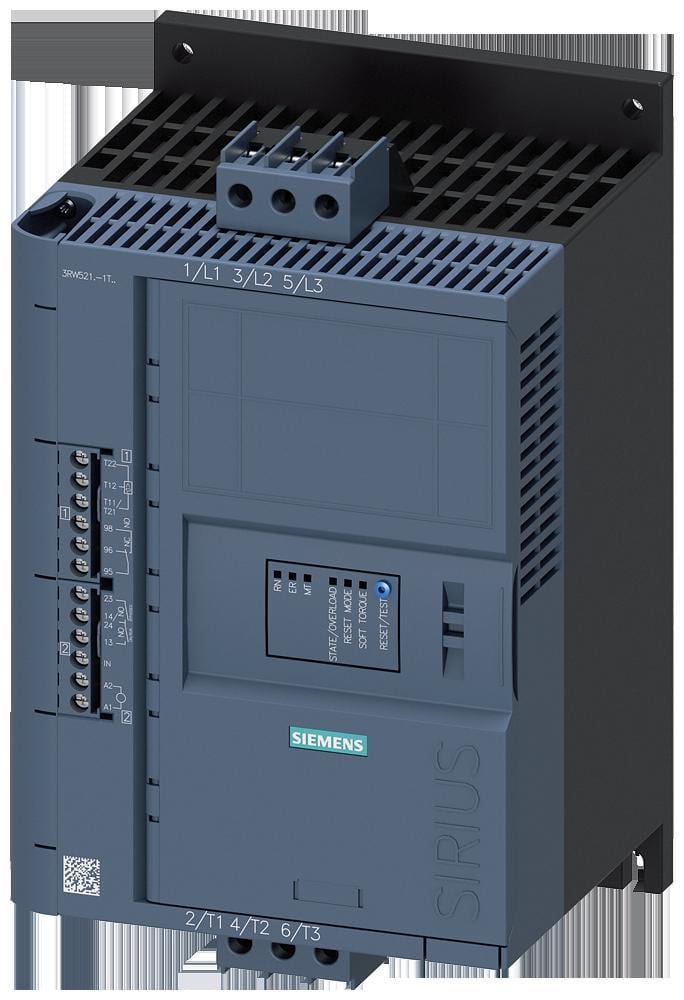 SIEMENS - Arrancador suave 32A 110-250V AC conexión tornillo entrada termistor 200-480V
