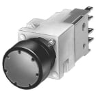 SIEMENS - APARATO COMPLETO 16MM, PULSADOR RASANTE, ROJO, 1NC
