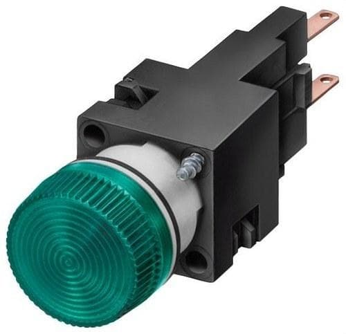 SIEMENS - Lámpara señal verde con soporte