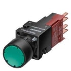 SIEMENS - Pulsador completo 24V verde rasante (1 contacto)